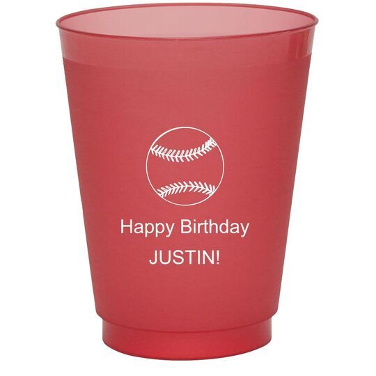 All Star Baseball Colored Shatterproof Cups